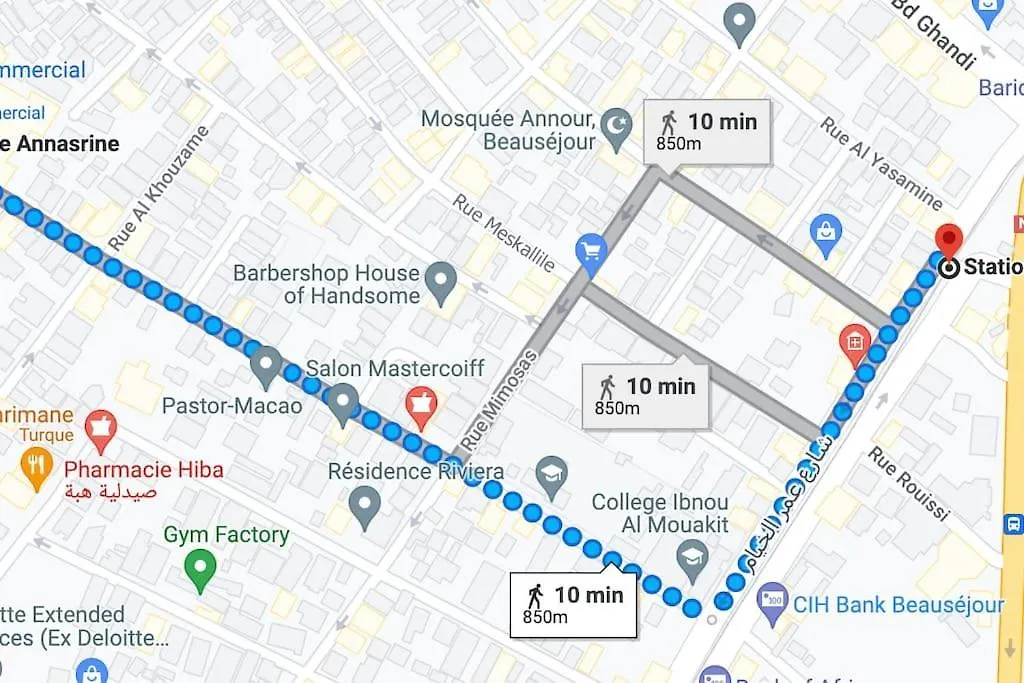 A 2 Minutes De Casa Finance City, Appartement Avec 2 Chambres Casablanca Apartment